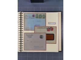 1872/1923, umfangreiche Sammlung mit ca. 800 Briefen,Karten und Ganzsachen. Am Anfang mit kleinem Teil “Hufeisentstempel”, an