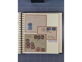 1872/1923, umfangreiche Sammlung mit ca. 800 Briefen,Karten und Ganzsachen. Am Anfang mit kleinem Teil “Hufeisentstempel”, an