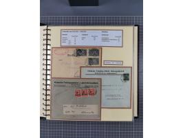 1872/1923, umfangreiche Sammlung mit ca. 800 Briefen,Karten und Ganzsachen. Am Anfang mit kleinem Teil “Hufeisentstempel”, an