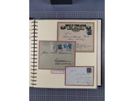 1872/1923, umfangreiche Sammlung mit ca. 800 Briefen,Karten und Ganzsachen. Am Anfang mit kleinem Teil “Hufeisentstempel”, an