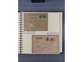 1872/1923, umfangreiche Sammlung mit ca. 800 Briefen,Karten und Ganzsachen. Am Anfang mit kleinem Teil “Hufeisentstempel”, an