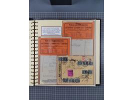 1872/1923, umfangreiche Sammlung mit ca. 800 Briefen,Karten und Ganzsachen. Am Anfang mit kleinem Teil “Hufeisentstempel”, an