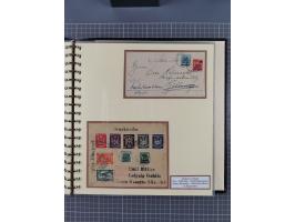 1872/1923, umfangreiche Sammlung mit ca. 800 Briefen,Karten und Ganzsachen. Am Anfang mit kleinem Teil “Hufeisentstempel”, an