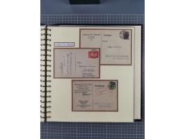 1872/1923, umfangreiche Sammlung mit ca. 800 Briefen,Karten und Ganzsachen. Am Anfang mit kleinem Teil “Hufeisentstempel”, an