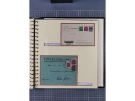 1872/1923, umfangreiche Sammlung mit ca. 800 Briefen,Karten und Ganzsachen. Am Anfang mit kleinem Teil “Hufeisentstempel”, an