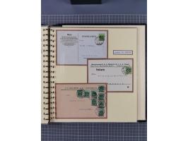 1872/1923, umfangreiche Sammlung mit ca. 800 Briefen,Karten und Ganzsachen. Am Anfang mit kleinem Teil “Hufeisentstempel”, an