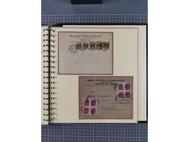 1872/1923, umfangreiche Sammlung mit ca. 800 Briefen,Karten und Ganzsachen. Am Anfang mit kleinem Teil “Hufeisentstempel”, an