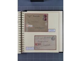 1872/1923, umfangreiche Sammlung mit ca. 800 Briefen,Karten und Ganzsachen. Am Anfang mit kleinem Teil “Hufeisentstempel”, an