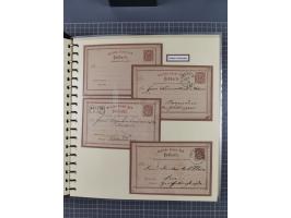 1872/1923, umfangreiche Sammlung mit ca. 800 Briefen,Karten und Ganzsachen. Am Anfang mit kleinem Teil “Hufeisentstempel”, an