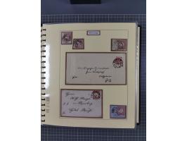 1872/1923, umfangreiche Sammlung mit ca. 800 Briefen,Karten und Ganzsachen. Am Anfang mit kleinem Teil “Hufeisentstempel”, an