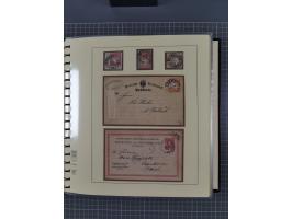 1872/1923, umfangreiche Sammlung mit ca. 800 Briefen,Karten und Ganzsachen. Am Anfang mit kleinem Teil “Hufeisentstempel”, an