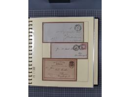 1872/1923, umfangreiche Sammlung mit ca. 800 Briefen,Karten und Ganzsachen. Am Anfang mit kleinem Teil “Hufeisentstempel”, an