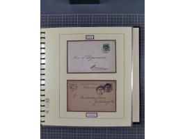 1872/1923, umfangreiche Sammlung mit ca. 800 Briefen,Karten und Ganzsachen. Am Anfang mit kleinem Teil “Hufeisentstempel”, an