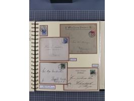 1872/1923, umfangreiche Sammlung mit ca. 800 Briefen,Karten und Ganzsachen. Am Anfang mit kleinem Teil “Hufeisentstempel”, an