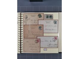 1872/1923, umfangreiche Sammlung mit ca. 800 Briefen,Karten und Ganzsachen. Am Anfang mit kleinem Teil “Hufeisentstempel”, an