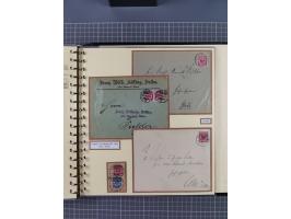 1872/1923, umfangreiche Sammlung mit ca. 800 Briefen,Karten und Ganzsachen. Am Anfang mit kleinem Teil “Hufeisentstempel”, an