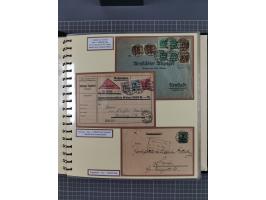 1872/1923, umfangreiche Sammlung mit ca. 800 Briefen,Karten und Ganzsachen. Am Anfang mit kleinem Teil “Hufeisentstempel”, an