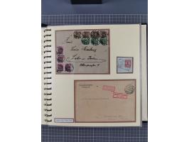 1872/1923, umfangreiche Sammlung mit ca. 800 Briefen,Karten und Ganzsachen. Am Anfang mit kleinem Teil “Hufeisentstempel”, an