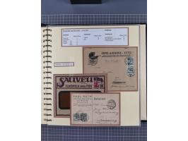 1872/1923, umfangreiche Sammlung mit ca. 800 Briefen,Karten und Ganzsachen. Am Anfang mit kleinem Teil “Hufeisentstempel”, an