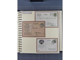 1872/1923, umfangreiche Sammlung mit ca. 800 Briefen,Karten und Ganzsachen. Am Anfang mit kleinem Teil “Hufeisentstempel”, an