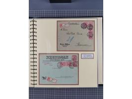 1872/1923, umfangreiche Sammlung mit ca. 800 Briefen,Karten und Ganzsachen. Am Anfang mit kleinem Teil “Hufeisentstempel”, an