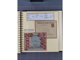 1872/1923, umfangreiche Sammlung mit ca. 800 Briefen,Karten und Ganzsachen. Am Anfang mit kleinem Teil “Hufeisentstempel”, an