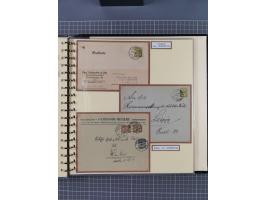 1872/1923, umfangreiche Sammlung mit ca. 800 Briefen,Karten und Ganzsachen. Am Anfang mit kleinem Teil “Hufeisentstempel”, an