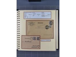 1872/1923, umfangreiche Sammlung mit ca. 800 Briefen,Karten und Ganzsachen. Am Anfang mit kleinem Teil “Hufeisentstempel”, an