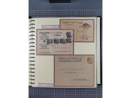1872/1923, umfangreiche Sammlung mit ca. 800 Briefen,Karten und Ganzsachen. Am Anfang mit kleinem Teil “Hufeisentstempel”, an