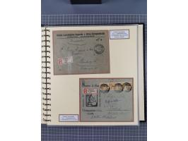 1872/1923, umfangreiche Sammlung mit ca. 800 Briefen,Karten und Ganzsachen. Am Anfang mit kleinem Teil “Hufeisentstempel”, an