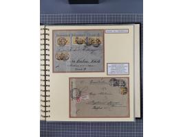 1872/1923, umfangreiche Sammlung mit ca. 800 Briefen,Karten und Ganzsachen. Am Anfang mit kleinem Teil “Hufeisentstempel”, an