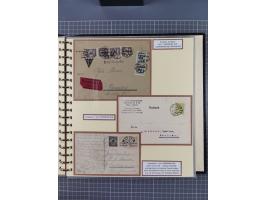 1872/1923, umfangreiche Sammlung mit ca. 800 Briefen,Karten und Ganzsachen. Am Anfang mit kleinem Teil “Hufeisentstempel”, an