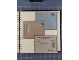 1872/1923, umfangreiche Sammlung mit ca. 800 Briefen,Karten und Ganzsachen. Am Anfang mit kleinem Teil “Hufeisentstempel”, an
