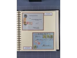 1872/1923, umfangreiche Sammlung mit ca. 800 Briefen,Karten und Ganzsachen. Am Anfang mit kleinem Teil “Hufeisentstempel”, an