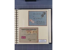 1872/1923, umfangreiche Sammlung mit ca. 800 Briefen,Karten und Ganzsachen. Am Anfang mit kleinem Teil “Hufeisentstempel”, an