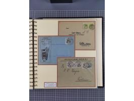 1872/1923, umfangreiche Sammlung mit ca. 800 Briefen,Karten und Ganzsachen. Am Anfang mit kleinem Teil “Hufeisentstempel”, an