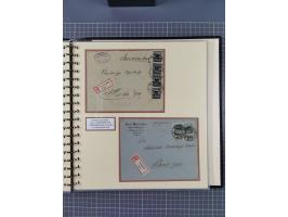 1872/1923, umfangreiche Sammlung mit ca. 800 Briefen,Karten und Ganzsachen. Am Anfang mit kleinem Teil “Hufeisentstempel”, an