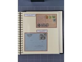 1872/1923, umfangreiche Sammlung mit ca. 800 Briefen,Karten und Ganzsachen. Am Anfang mit kleinem Teil “Hufeisentstempel”, an