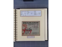 1872/1923, umfangreiche Sammlung mit ca. 800 Briefen,Karten und Ganzsachen. Am Anfang mit kleinem Teil “Hufeisentstempel”, an