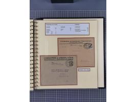 1872/1923, umfangreiche Sammlung mit ca. 800 Briefen,Karten und Ganzsachen. Am Anfang mit kleinem Teil “Hufeisentstempel”, an