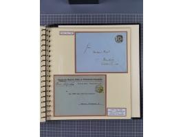 1872/1923, umfangreiche Sammlung mit ca. 800 Briefen,Karten und Ganzsachen. Am Anfang mit kleinem Teil “Hufeisentstempel”, an