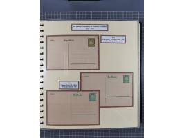 1924/45, umfangreiche ungebrauchte und gebrauchte Ganzsachen-Sammlung mit gezähnten Karten, Besonderheiten usw., dabei u.a. g