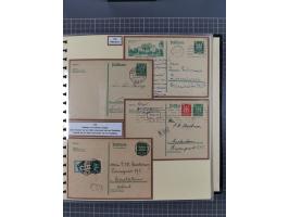 1924/45, umfangreiche ungebrauchte und gebrauchte Ganzsachen-Sammlung mit gezähnten Karten, Besonderheiten usw., dabei u.a. g