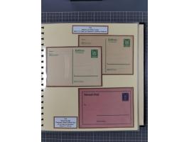 1924/45, umfangreiche ungebrauchte und gebrauchte Ganzsachen-Sammlung mit gezähnten Karten, Besonderheiten usw., dabei u.a. g