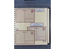 1924/45, umfangreiche ungebrauchte und gebrauchte Ganzsachen-Sammlung mit gezähnten Karten, Besonderheiten usw., dabei u.a. g