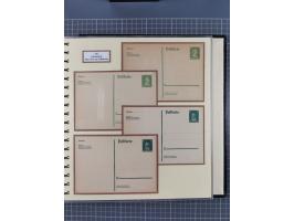 1924/45, umfangreiche ungebrauchte und gebrauchte Ganzsachen-Sammlung mit gezähnten Karten, Besonderheiten usw., dabei u.a. g