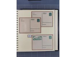 1924/45, umfangreiche ungebrauchte und gebrauchte Ganzsachen-Sammlung mit gezähnten Karten, Besonderheiten usw., dabei u.a. g