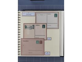 1924/45, umfangreiche ungebrauchte und gebrauchte Ganzsachen-Sammlung mit gezähnten Karten, Besonderheiten usw., dabei u.a. g