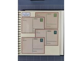 1924/45, umfangreiche ungebrauchte und gebrauchte Ganzsachen-Sammlung mit gezähnten Karten, Besonderheiten usw., dabei u.a. g