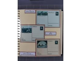 1924/45, umfangreiche ungebrauchte und gebrauchte Ganzsachen-Sammlung mit gezähnten Karten, Besonderheiten usw., dabei u.a. g